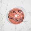 Small Round Sink - Rose Bahia - with a free marble soap dispenser - Image 3